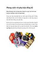 Phong cách với phụ kiện đồng hồ docx