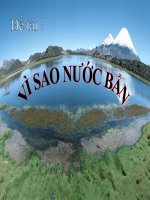 Giáo trình điện tử mầm non: Nước bẩn doc