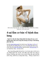 4 sai lầm cơ bản về bệnh đau lưng pot