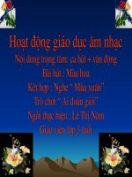 Giáo trình điện tử mầm non: Âm nhạc về màu hoa pot