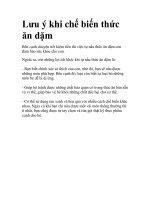 Lưu ý khi chế biến thức ăn dặm potx