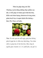 Món ăn giúp tăng sức bền docx