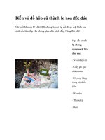 Biến vỏ đồ hộp cũ thành lọ hoa độc đáo docx