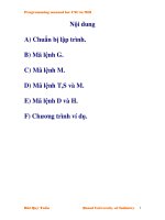 Tài liệu lập trình CNC