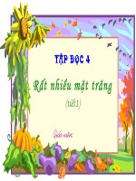 Giáo án điện tử tiểu học: Rất nhiều mặt trăng ppsx