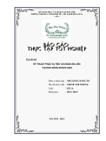 Quản trị Kỹ thuật phục vụ tiệc và đoàn ăn lớn tại Nhà hàng Song Thư - QT6
