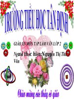 Giáo án điện tử tiểu học: Tập làm văn kể về gia đình pdf