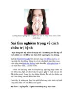 Sai lầm nghiêm trọng về cách chữa trị bệnh pot