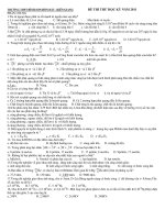 ĐỀ THI THỬ HỌC KỲ NĂM 2011 pptx