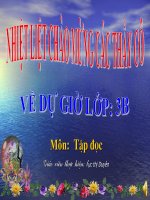 Giáo án điện tử tiểu học: Tập đọc lớp 3 doc