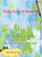 Giáo án điện tử tiểu học: Động vật sống ở đâu pps