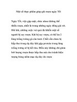 Một số thực phẩm giúp giã rượu ngày Tết pot