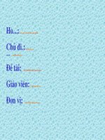 Giáo trình điện tử mầm non: Quá trình phát triển của cây potx