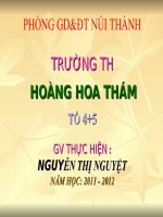 Giáo án điện tử tiểu học: Địa lý lớp 5 Nông nghiệp pps