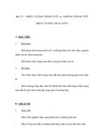 Bài 53 : HIỆN TƯỢNG DÍNH ƯỚT và KHÔNG DÍNH ƯỚT HIỆN TƯỢNG MAO DẪN pptx