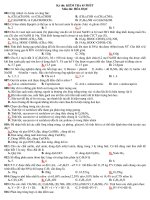 KIỂM TRA 45 PHÚT Môn thi: HÓA HỌC 001 pps