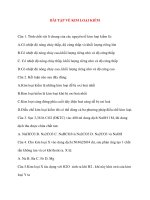 BÀI TẬP VỀ KIM LOẠI KIỀM pptx