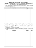 ĐỀ KIỂM TRA HSG MÁY TÍNH BỎ TÚI HOÁ HỌC – 3 potx