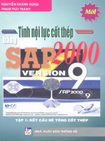 Tính nội lực cốt thép bằng SAP 2000 version 9 tập 1 part 1 pot