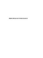 The principles of toxicology environmental and industrial applications 2nd edition phần 1 ppt
