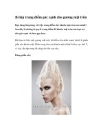 Bí kíp trang điểm góc cạnh cho gương mặt tròn docx