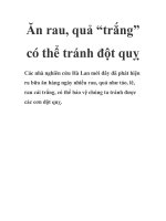 Ăn rau, quả “trắng” có thể tránh đột quỵ pdf