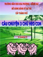 Giáo trình điện tử mầm non: 3 chú heo con docx