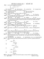 Đề kiểm tra thử học kỳ 1 MÃ ĐỀ 120 docx