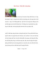 Bạc Clorua - Tính chất và ứng dụng pdf