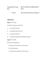 cÂU HỎI TRẮC NGHIỆM Trường THPT Lê Trung Kiên pdf