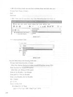 Cơ sở lập trình tự động hóa tính toán, thiết kế với VB và VBA trong môi trường Auto Cad part 10 ppt