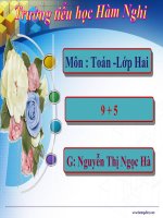 Giáo án điện tử tiểu học: Toán lớp 2 ppsx