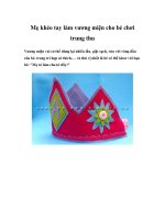 Mẹ khéo tay làm vương miện cho bé chơi trung thu pot