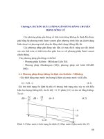 Chương 4. DỰ BÁO LƯU LƯỢNG GẦN ĐÚNG BẰNG CHUYỂN ĐỘNG SÓNG LŨCác phương docx