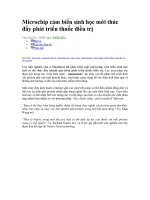 Microchip cảm biến sinh học mới thúc đẩy phát triển thuốc điều trị ppt