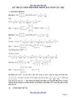 vài thủ thuật nhỏ chọn dấu bằng trong chứng minh bất đẳng thức