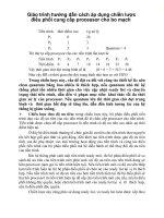 Giáo trình hướng dẫn cách áp dụng chiến lược điều phối cung cấp processor cho bo mạch phần 1 docx