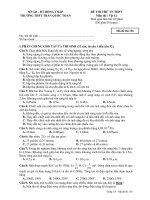 ĐỀ THI THỬ TN THPT Môn thi : Vật Lí - TRƯỜNG THPT TRẦN QUỐC TOẢN docx