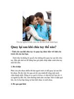 Quay lại sau khi chia tay thế nào? doc