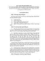 QUY CHẾ CÔNG BỐ THÔNG TIN CỦA SỞ GIAO DỊCH CHỨNG KHOÁN potx