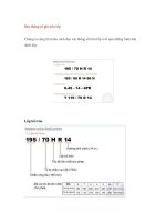 Đọc thông số ghi trên lốp pot