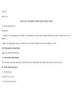 Tiết 32 Đọc văn ÔN TẬP VĂN HỌC DÂN GIAN VIỆT NAM potx