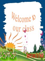 Giáo án điện tử tiểu học: Tiếng anh lớp 5 Let''''s talk pdf