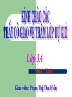 Giáo án điện tử mầm non: Phương pháp giải bài toán bằng 2 phép tính(lớp 3) doc