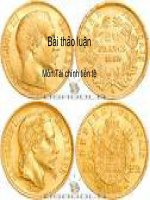 Bài thảo luận môn tài chính tiền tệ pptx