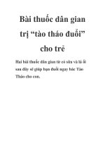 Bài thuốc dân gian trị “tào tháo đuổi” cho trẻ docx