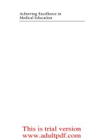 Achieving Excellence in Medical Education - part 1 pot