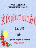 Giáo án điện tử tiểu học môn đạo đức: Uống nước nhớ nguồn ppt