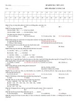 DE KIEM TRA HOA HOC 12 C7 lan 2 2011 pdf