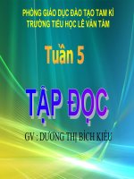 Giáo án điện tử tiểu học: Tập đọc mục lục sách pptx